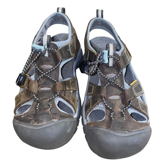 KEEN Venice Sport Waterproof Hiking Gorp Sandals 003989 size 6 grey/brown/blue - Picture 1 of 9